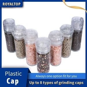Venta al por mayor: Molinillos de sal y pimienta de vidrio de 100 ml para especias, botellas para envasar sal rosa y molinillos de sal marina. - Product Image 3