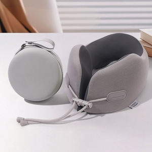 Oreiller de Voyage 100% Pure Mousse à Mémoire de Forme Essentiel pour Avion Voiture Bureau Sieste Camping Logo Personnalisable Matière Coton - Product Image 1