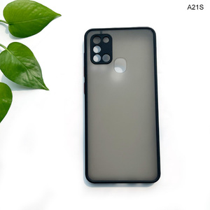 Custodia rigida resistente agli urti traslucida opaca alla moda per <span class=keywords><strong>Samsung</strong></span> A21S A02S A22 4G A10S S21 S20 S22 Ultra Plus - Product Image 3