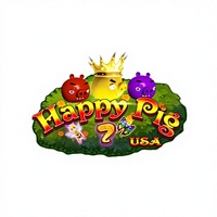 Happy Piggy 2 USA Permainan Babi Lucu Hiburan Meja Permainan Ikan 8 Kursi Komputer Board Game untuk Dijual