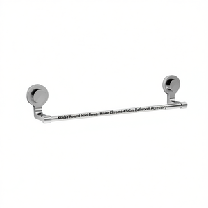 KISSY Toallero de barra redonda cromado 45 cm Accesorio de baño - Product Image 3