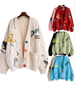 <span class=keywords><strong>Cardigan</strong></span> en tricot épais et léger pour femme, modèle automne, personnalisable, vente en gros - Product Image 2