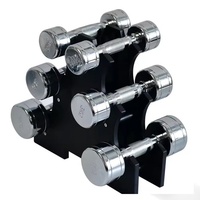 Haltères à tête en acier inoxydable électroplaqué de marque SFS pour fitness à domicile et équipement d'exercice commercial pour la musculation complète des bras