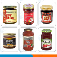 Ligne d'emballage de boîtes en carton ondulé pour pot de sauce sésame ail chili automatique Ligne de machines de remplissage de bouteilles en verre