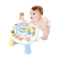Jouets éducatifs pour bébés Musique Lumières Main Tambour Jeu Bureau Enfants Activité Jouet Table d'apprentissage
