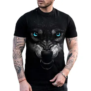 new Loose 3d printed t shirts men men's african wind ethnic print long sleeve stand collar shirt t-shirt round neck