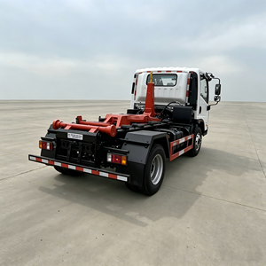 Camion benne à benne basculante Qingling Isuzu pour déchets légers, camion de collecte urbaine compact, camion à déchets avec conteneur roll-off 4x2 - Product Image 6