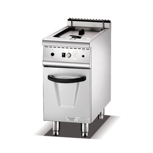 <span class=keywords><strong>Friteuse</strong></span> à panier unique en acier inoxydable pour restaurant d'hôtel commercial <span class=keywords><strong>friteuse</strong></span> à gaz 1 réservoir avec armoire - Product Image 1