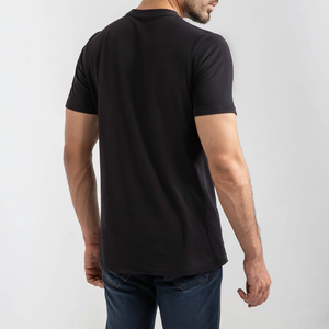 T-shirts pour hommes en coton 100% vierge, personnalisables avec votre logo, en gros, t-shirts décontractés pour hommes, t-shirts noirs à bas prix - Product Image 1