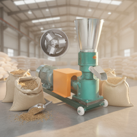 Mini machine de fabrication de granulés pour animaux, pour volailles, bétail, chats et autres animaux, pour la production d'aliments pour animaux.