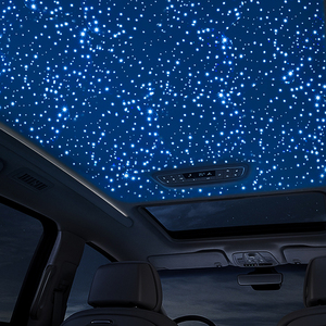 Kit de plafonniers à étoiles scintillantes en <span class=keywords><strong>fibre</strong></span> optique LED personnalisable avec couleurs changeantes pour petites voitures Éclairage intérieur de voiture haut de gamme - Product Image 4
