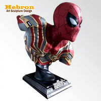 Vente Flash : Sculpture de Personnage Iron Man, Buste Spider-Man, Magnifique Statue de Collection en Résine Inspirée du Cinéma