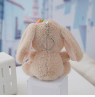 Peluches moelleux peluche lapin en peluche lapin porte-clés peluche carotte lapin poupée lapin de pâques en peluche longues oreilles jouets en peluche