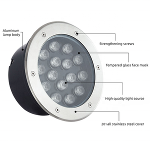 Lampe encastrée extérieure IP67 de haute qualité 1W 3W 5W -50W pour éclairage de chemin, de terrasse et de sol, étanche - Product Image 2