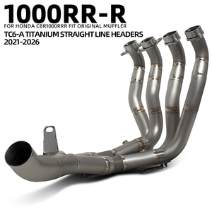 Système d'échappement de moto pour CBR1000 CBR1000RRR CBR1000RR-R FIRE BLADE 2022 2026 TC6 Collecteurs en titane et tube de liaison avant - Product Image 1
