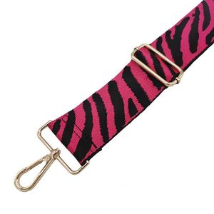 Gran oferta, <span class=keywords><strong>bolso</strong></span> cruzado con estampado de leopardo, 3,8 cm, correas de hombro de tela gruesa intercambiables ajustables, cinturón ajustable - Product Image 3