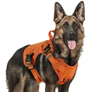 Tactical Dog Harness Hochleistungs-Hunde geschirr No Pull mit Griff Verstellbarer Hunde westen geschirr für das Training Jagd Gehen