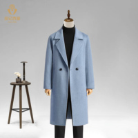 Manteau long en laine personnalisé pour homme, style Peacoat, pour l'hiver