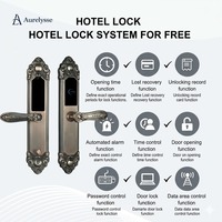 Sistema de Cerradura Inteligente de Lujo Aurelysse para Gestión de Hoteles y Apartamentos, Control por Aplicación y Tarjeta RFID, Alta Seguridad, Acero Inoxidable, Nube
