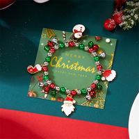 Pendentif de Noël transfrontalier Europe-Amérique en alliage, nouveau design, style audacieux, color-block, avec Père Noël, flocon de neige, bonhomme de neige et cloche