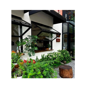 Ventana <span class=keywords><strong>Plegable</strong></span> Vertical de Aluminio con Rejilla de Seguridad Integrada de Acero Inoxidable para Control de Insectos en Residencias Tropicales - Product Image 2