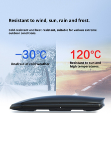 Boîte <span class=keywords><strong>de</strong></span> transport <span class=keywords><strong>de</strong></span> <span class=keywords><strong>toit</strong></span> pour planche <span class=keywords><strong>de</strong></span> surf et kayak, en alliage d'aluminium, à dégagement <span class=keywords><strong>rapide</strong></span>, étanche, 300L, grise, à double ouverture latérale, pour les aventures à la plage - Product Image 4