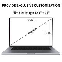 Pelindung Layar Laptop PET 2.5D 3 Lapis Matte Anti-Glare Anti-Blue Light 2H Hardness Ultra-tipis 0.38mm Kelas Grosir AAA