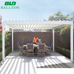 Personnalisé imperméable à l'eau qui respecte l'environnement imperméable motorisés persiennes pergola toit pour <span class=keywords><strong>terrasse</strong></span> - Product Image 6