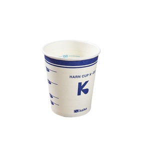 Gelas Obat Kertas Sekali Pakai 60ml Dinding Tunggal, Gelas Cairan Bergraduasi, Desain Kustom, Menerima OEM