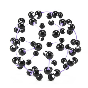 Modèle structurel du C60, modèle de structure cristalline du C60, fullerène C60, fullerène, équipement expérimental chimique. - Product Image 3