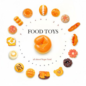 Dibujos animados miniatura comida Artificial juguete resina mixta accesorios pegamento hecho a mano DIY joyería Mini refrigerador diamantes de imitación - Product Image 1