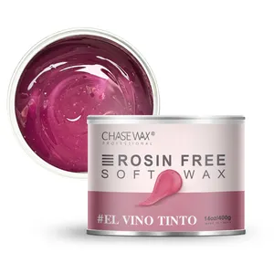 Chase Wax 14oz 400g Trauben duft Wein Kolophonium frei Enthaarungs-Weich wachs für Salon