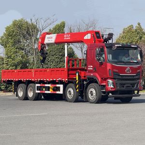 Camion grue Dongfeng Chenglong 8x4 avec grue hydraulique à flèche droite de 14/16 tonnes, moteur Weichai, pompe - Product Image 3
