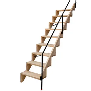 Network hot style wall invisible staircase wood stair