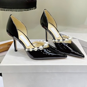 Zapatos de Tacón Alto de Lujo para Mujer, Diseño Decorado con Perlas, Sandalias de Tacón Alto para Mujer, Punta Puntiaguda, Zapatos de Tacón Alto para Boda - Product Image 4