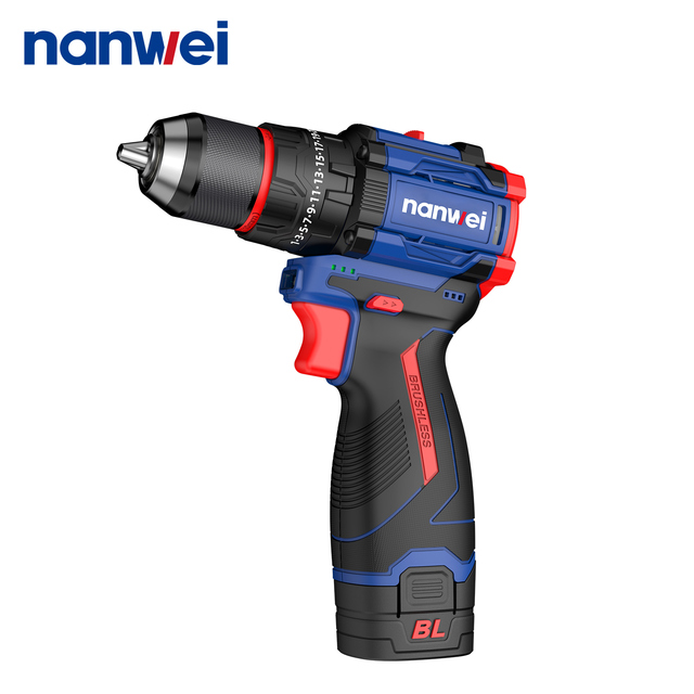 Nanwei 16V BRUSHLESS Cordless Drill Power Tool Set Power Tool CORDLESS IMPACT DRILL