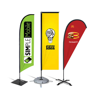 Outdoor Advertising Custom Logo Design Printed Beach Feather Flying Teardrop Flag and <b>Banner</b> - Product Image 2