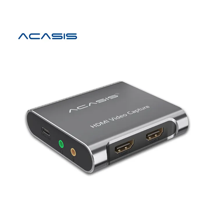 Cartão de captura de vídeo compatível com HD Acasis 4K 1080P USB 3.0 HD Recorder para Game Video Live Streaming para PS4/Xbox/PC/Switch Acas