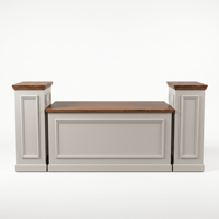 Ensemble de comptoir de bar modulaire 3 pièces avec plateau en bois de pin, table de bar pliable en contreplaqué pour mariage, banquet, décoration de fête