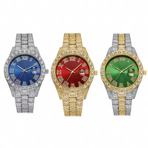 Moda Hip hop reloj masculino lujo impermeable marca relojes Acero inoxidable reloj redondo hombres cuarzo relojes <span class=keywords><strong>regalo</strong></span> novio - Product Image 2