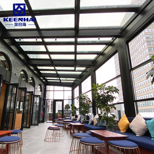 <span class=keywords><strong>Sunrooms</strong></span> case di vetro Veranda giardino in alluminio su misura prendisole retrattile case di vetro - Product Image 3