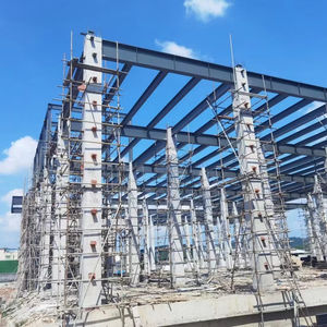 Hangar et hangar d'avion en acier à grande portée, couleur personnalisée moderne, avec matériau de construction mural isolé résistant à la corrosion - Product Image 1