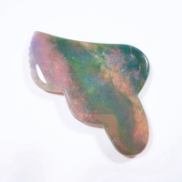 Bricolage Offres Spéciales Bian Pierre Néphrite Guasha Grattage Massage Vert Jade, Mousse agate Gua Sha Set