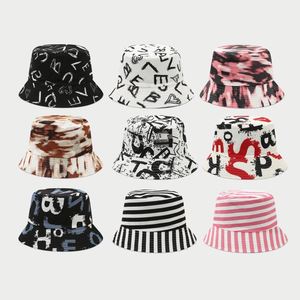 New Trendy Bucket <b>Hat</b> Graffiti Letter Printing Double-Sided Sun <b>Hat</b> Spring Summer Outdoor Casual Reversible Bucket Fishing <b>Hat</b> - Product Image 1