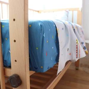 Usine personnalisée Non toxique doux 3 pièces taie d'<span class=keywords><strong>oreiller</strong></span> housse de <span class=keywords><strong>couette</strong></span> drap housse enfants bébé berceau ensemble de literie - Product Image 5