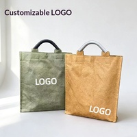 Sac à main plissé ultra-léger personnalisable en Tyvek DuPont imperméable et lavable avec fermoir magnétique pour les trajets quotidiens