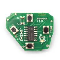 Carte de circuit imprimé de clé de voiture télécommandée à 4 boutons avec 314,4 MHz FCCID HYQ12BBY