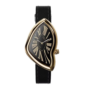 Reloj de Cuarzo para Mujer, Serie Time, de Acero Fino, Diseño Elegante y Moderno, Resistente al Agua, con Correa de Cuero y Esfera con Indicadores - Product Image 1