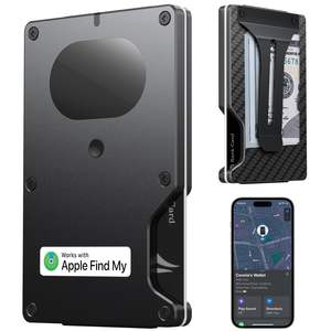 Portefeuille porte-cartes en alliage d'aluminium avec pince à billets et blocage RFID, style tendance, vente en gros d'usine - Product Image 1