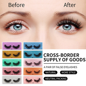 Neuheiten Full Strip Wimpern Private Label Dicke Nerz Wimpern 3d 5d Luxus Nerz Wimpern Wimpern streifen - Product Image 2